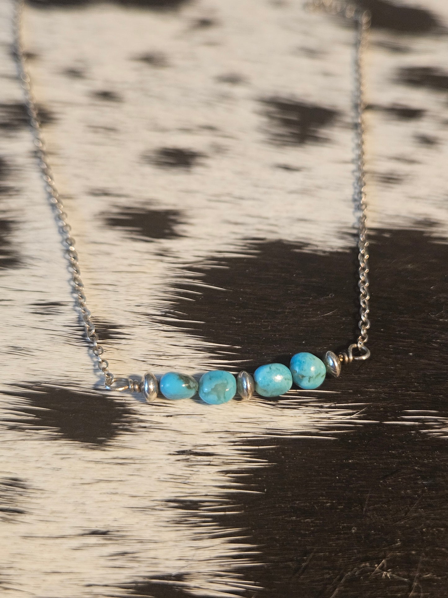 Kingman Turquoise Bead Necklace
