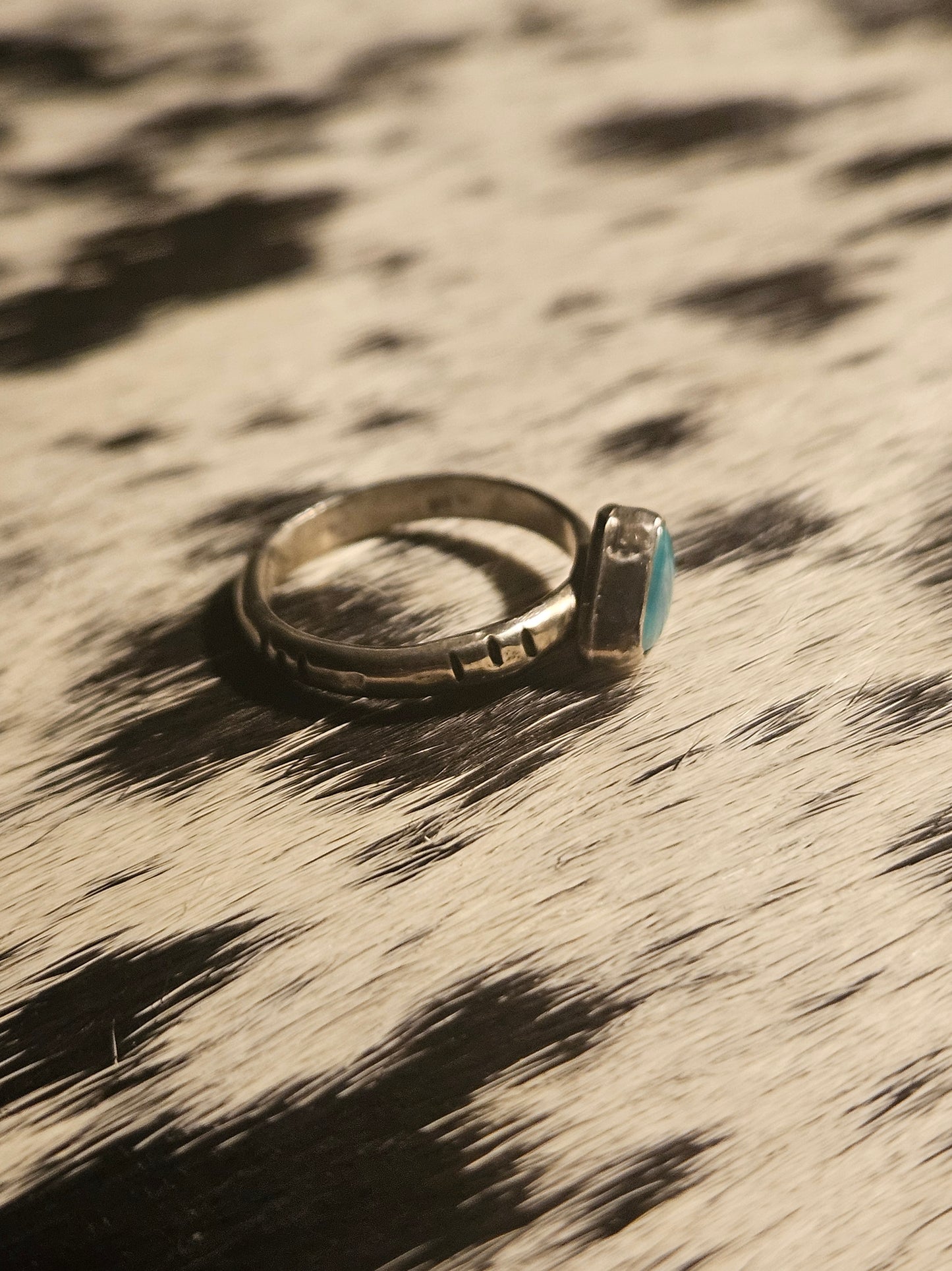 Triangle Bandits Mine Turquoise Ring