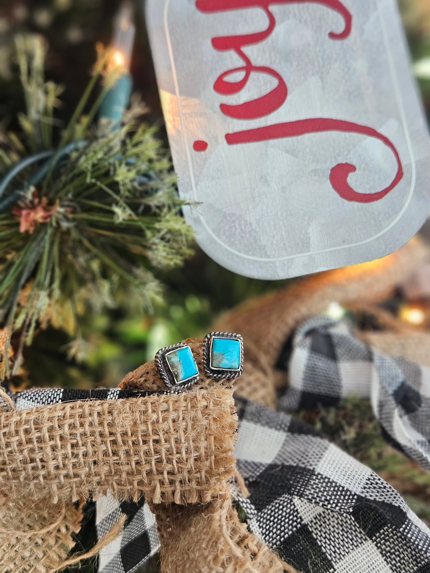 Kingman Turquoise Stud Earrings