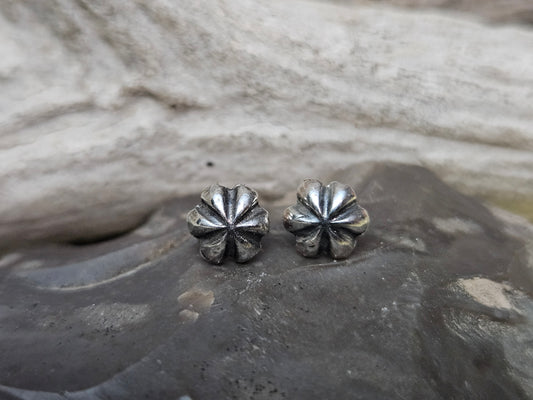 Sterling Silver Rosette Studs