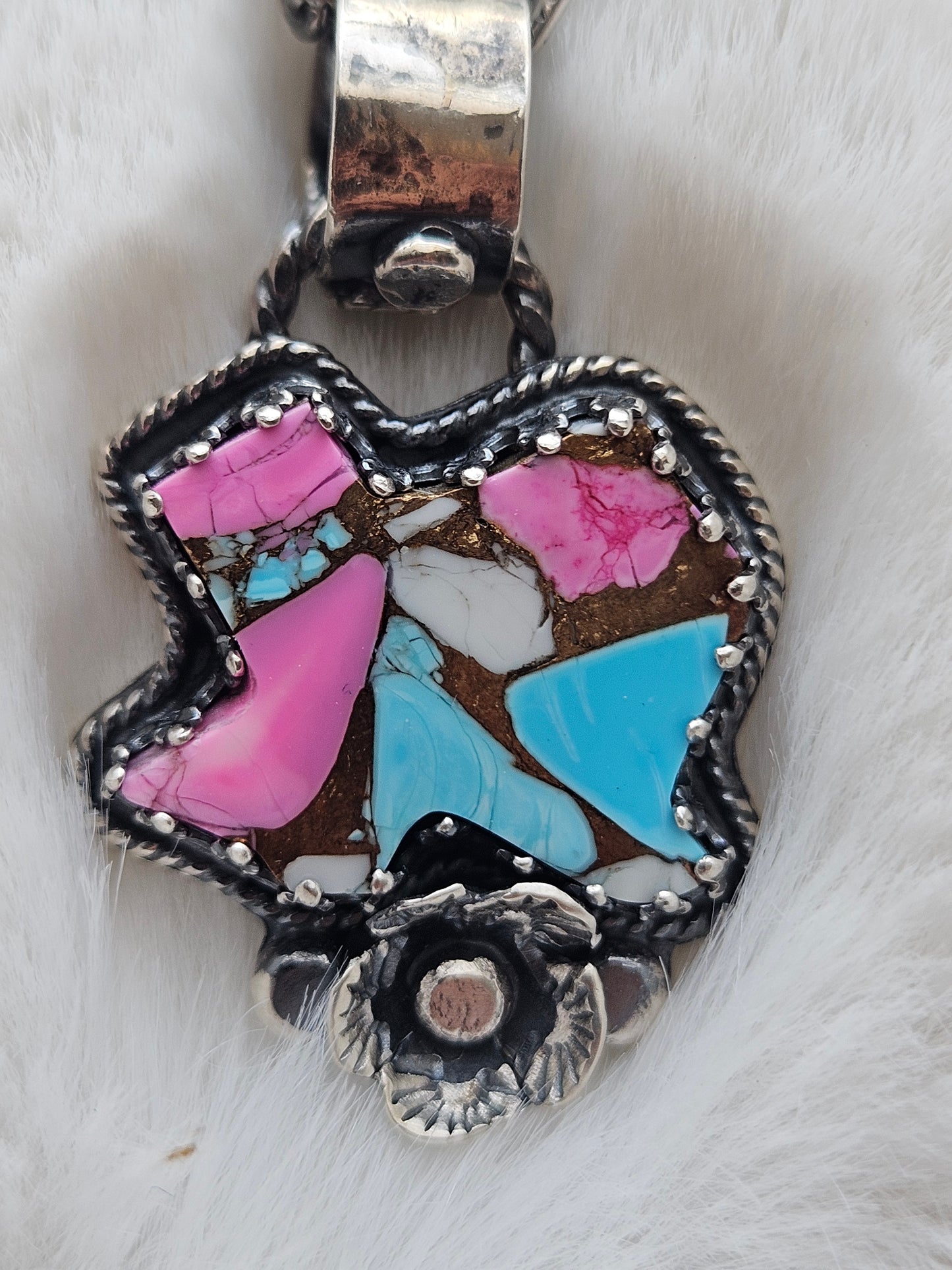 Kingman Composite Floral Texas Necklace