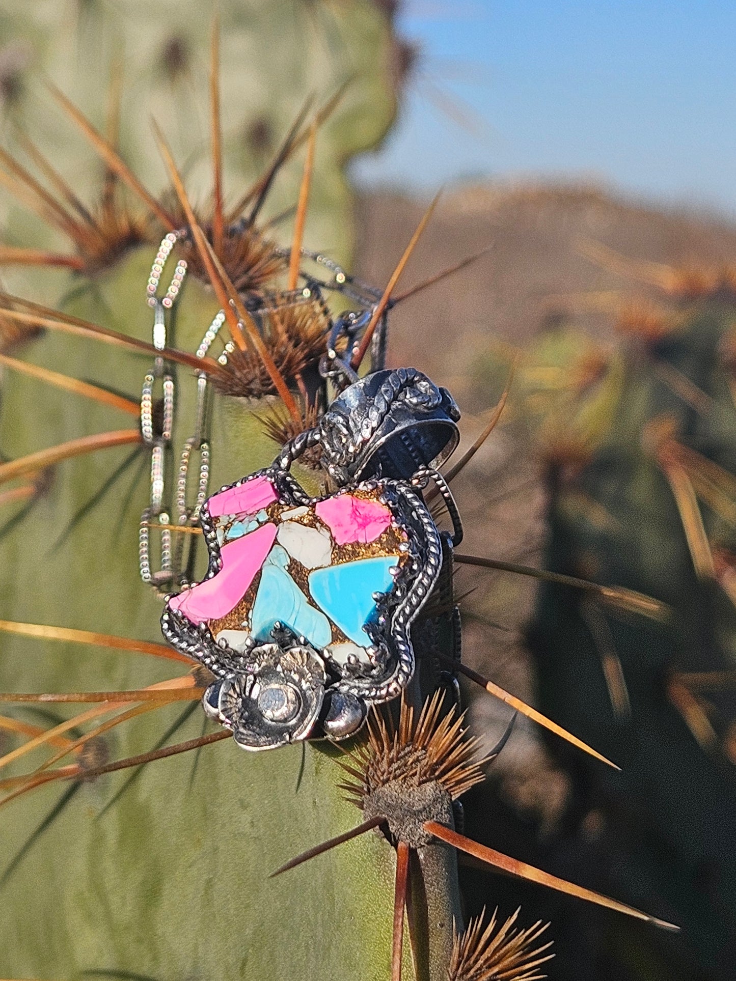 Kingman Composite Floral Texas Necklace