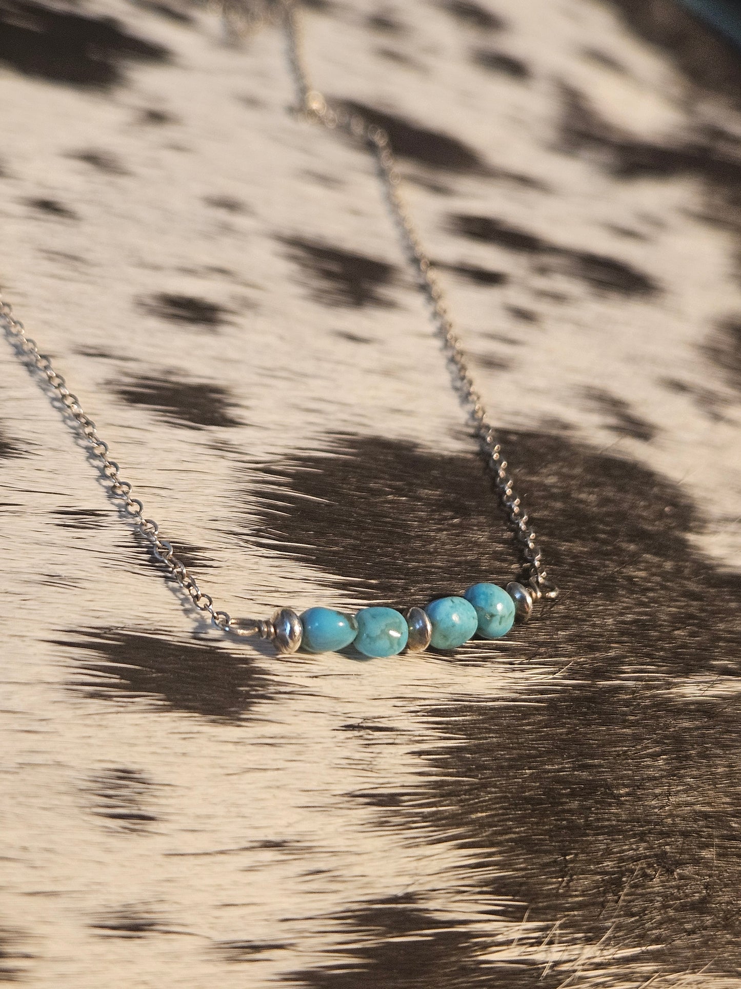 Kingman Turquoise Bead Necklace