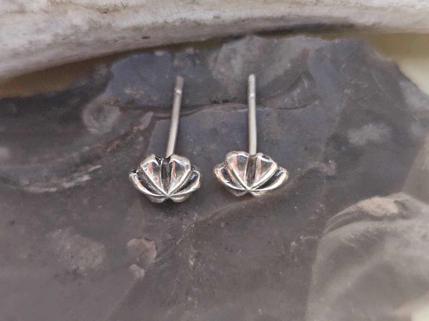 Sterling Silver Rosette Studs