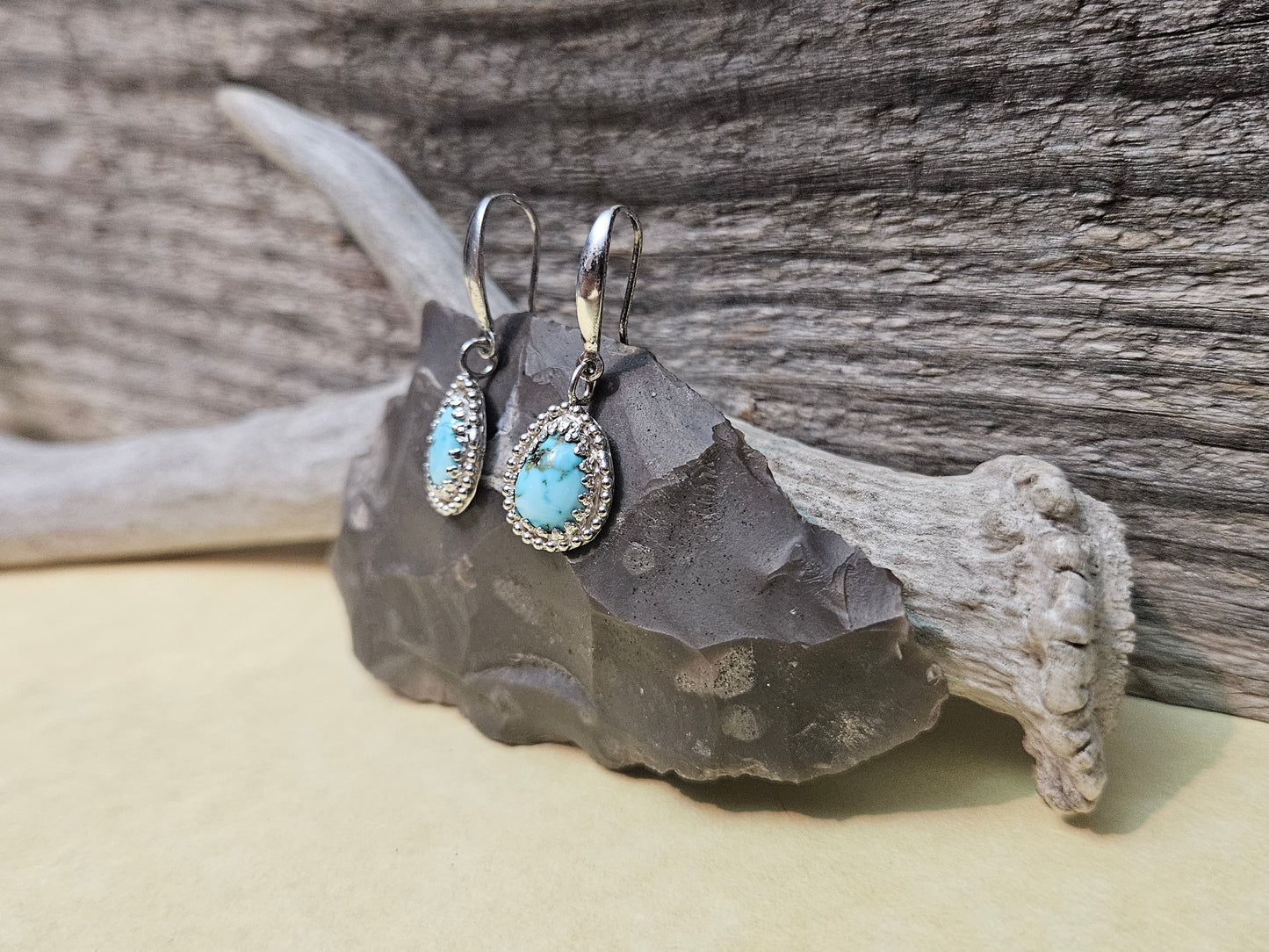 Golden Hills Turquoise Dangle Earrings