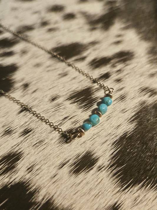 Kingman Turquoise Bead Necklace