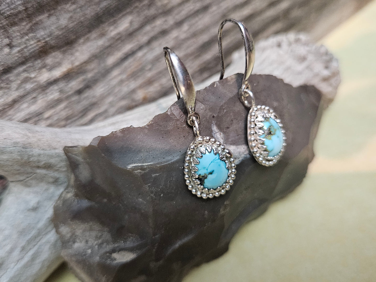 Golden Hills Turquoise Dangle Earrings
