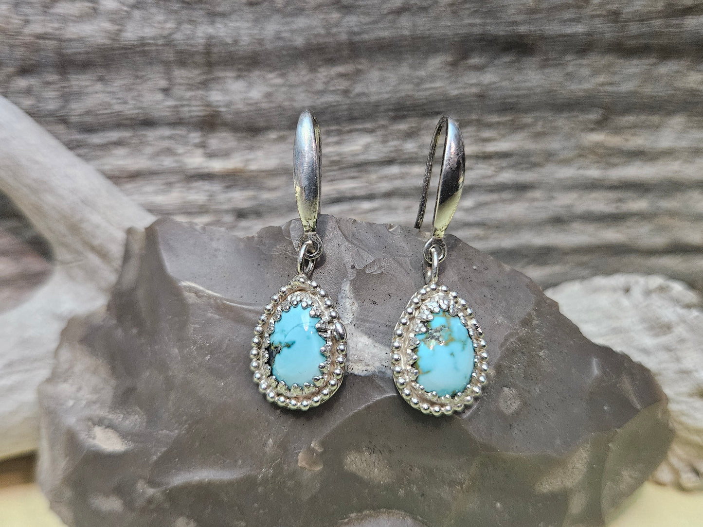 Golden Hills Turquoise Dangle Earrings
