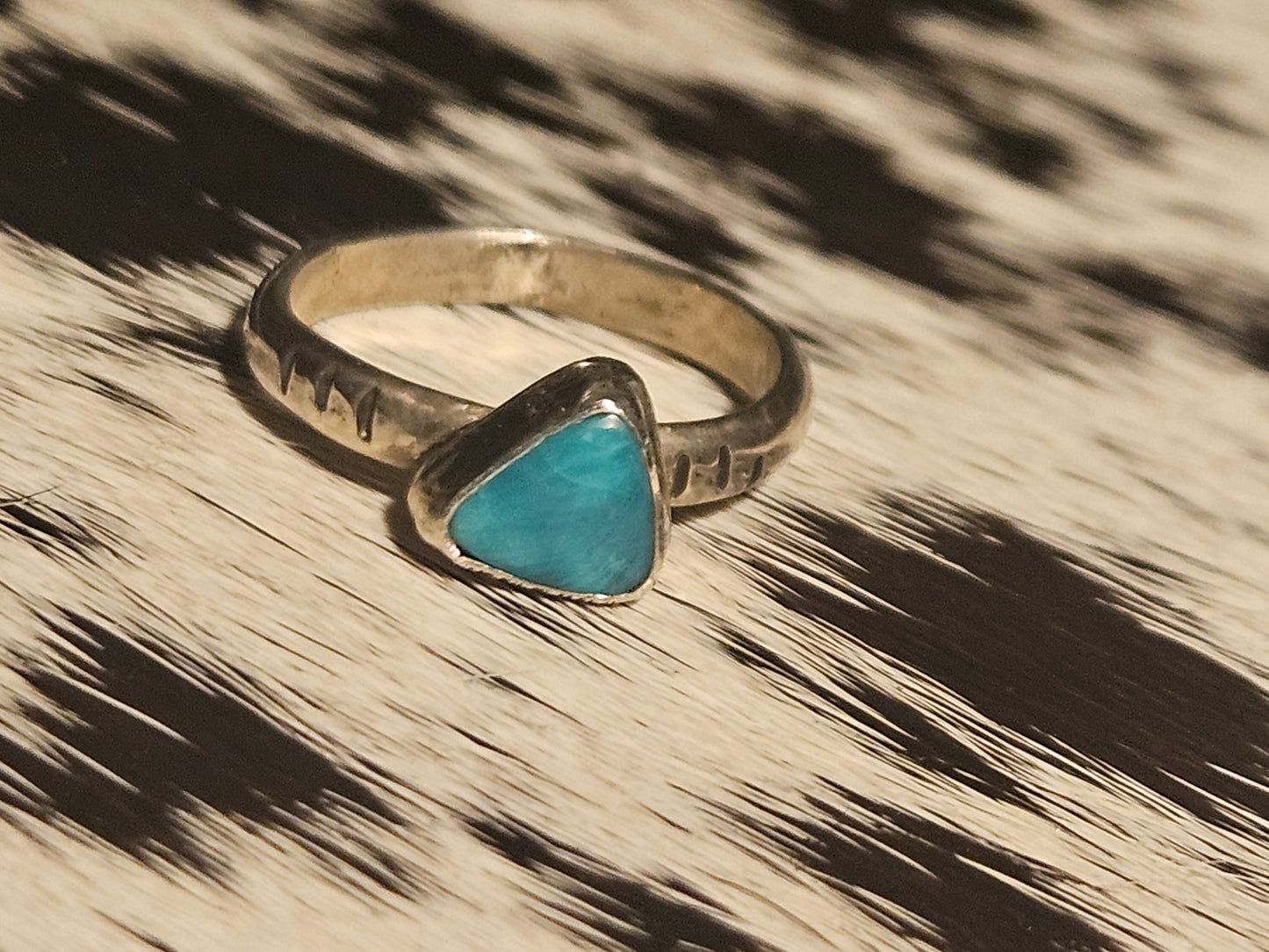 Triangle Bandits Mine Turquoise Ring